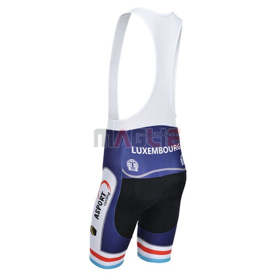 Maglia Luxembourg manica corta 2013 bianco e blu