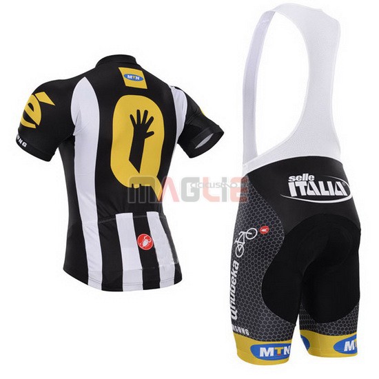 Maglia MTN manica corta 2015 nero e bianco