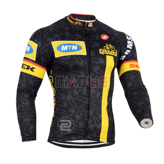 Maglia MTN manica lunga 2014 nero e giallo - Clicca l'immagine per chiudere