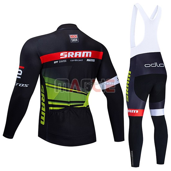 Maglia Sram Manica Lunga 2019 Nero Verde