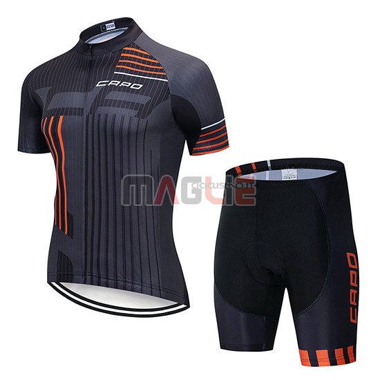 Maglia Capo Manica Corta 2018 Nero Grigio Arancione