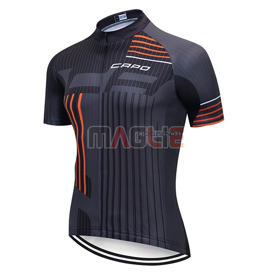Maglia Capo Manica Corta 2018 Nero Grigio Arancione