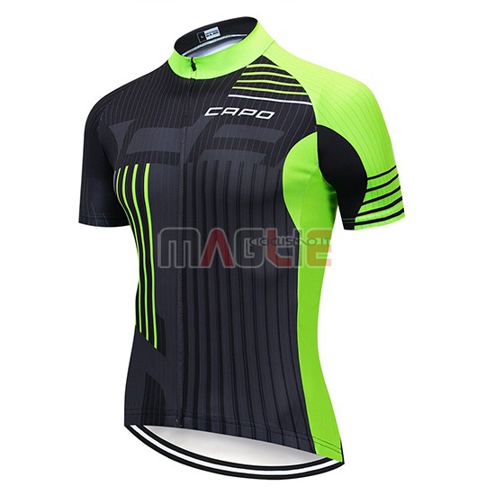 Maglia Capo Manica Corta 2018 Nero Verde - Clicca l'immagine per chiudere