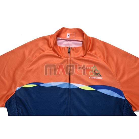 Maglia Chomir Manica Corta 2019 Arancione Spento Blu