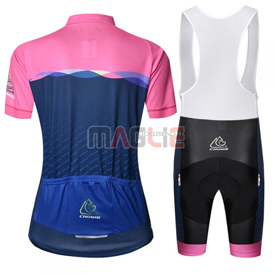 Maglia Chomir Manica Corta 2019 Rosa Spento Blu