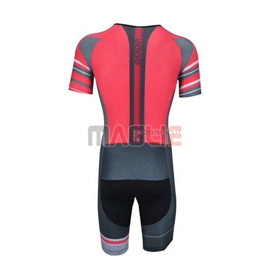 Maglia Emonder-Triathlon Manica Corta 2019 Nero Grigio Rosso