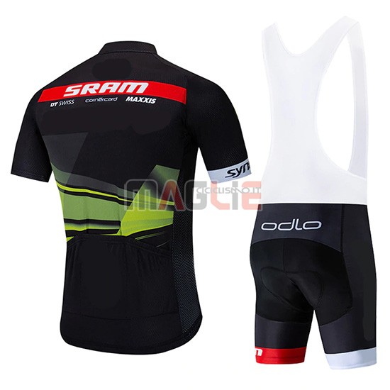 Maglia Sram Manica Corta 2019 Nero Verde - Clicca l'immagine per chiudere