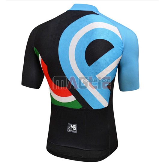 2018 Maglia Bici Amore Mio Manica Corta Nero e Blu - Clicca l'immagine per chiudere