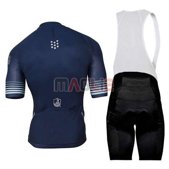 2018 Maglia Campagnolo Platino Manica Corta Spento Blu