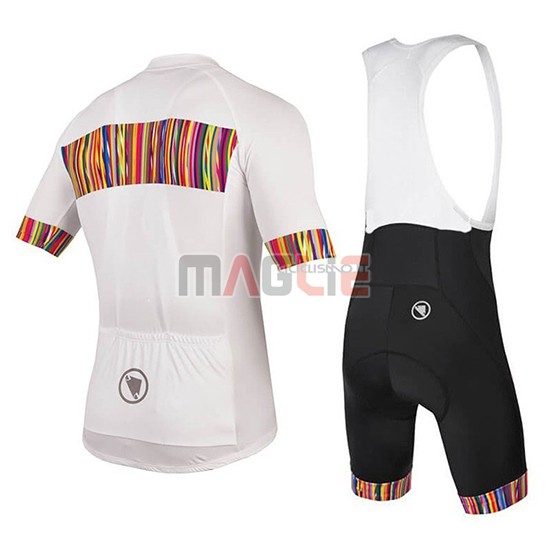 Maglia Endura Graphics Pinstripe Manica Corta 2018 Bianco