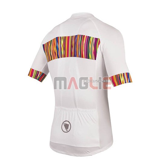 Maglia Endura Graphics Pinstripe Manica Corta 2018 Bianco