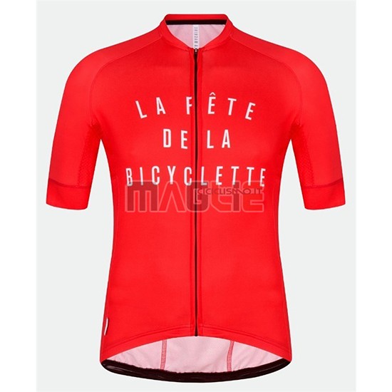 Maglia La Fete De La Bicyclette Manica Corta 2018 Rosso