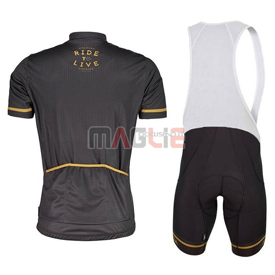 Maglia Maloja PushbikersM Manica Corta 2018 Nero Giallo