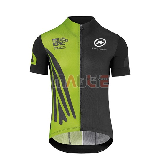 2018 Maglia Assos Manica Corta SS.Capeepicxc Verde