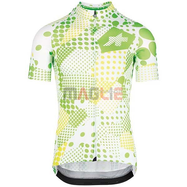 Maglia Assos Erlkoenig Manica Corta 2020 Verde Bianco