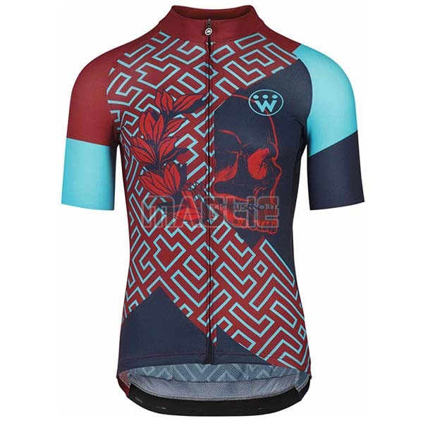 Maglia Assos Fastlane Wyndymilla Manica Corta 2020 Rosso Blu