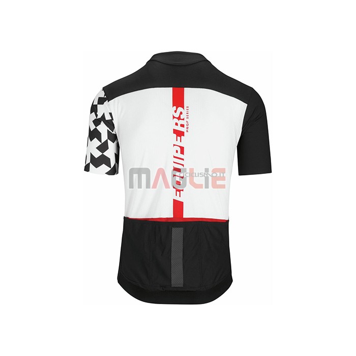 Maglia Assos Manica Corta 2021 Nero Bianco Rosso