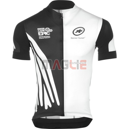 Maglia Assos manica corta 2016 nero e bianco - Clicca l'immagine per chiudere