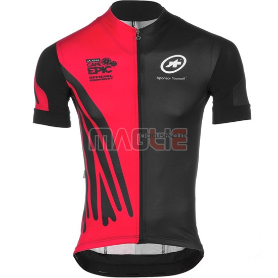 Maglia Assos manica corta 2016 nero e rosso