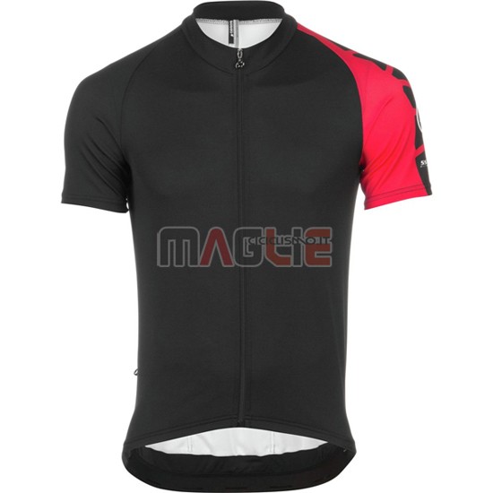 Maglia Assos manica corta nero e rosso 2016