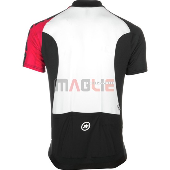 Maglia Assos manica corta nero e rosso 2016