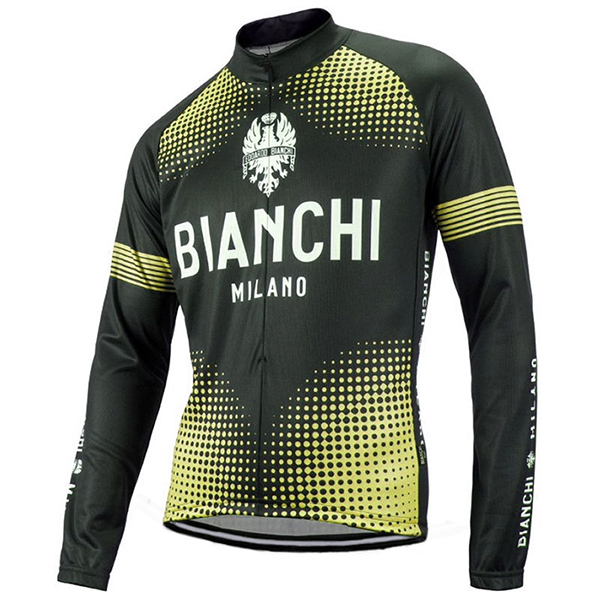 2017 Maglia Bianchi Milano ML nero e giallo - Clicca l'immagine per chiudere