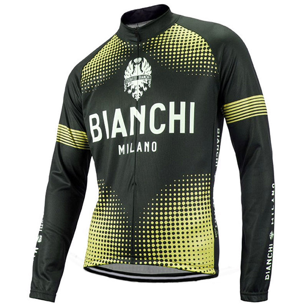 2017 Maglia Bianchi Milano ML nero e giallo