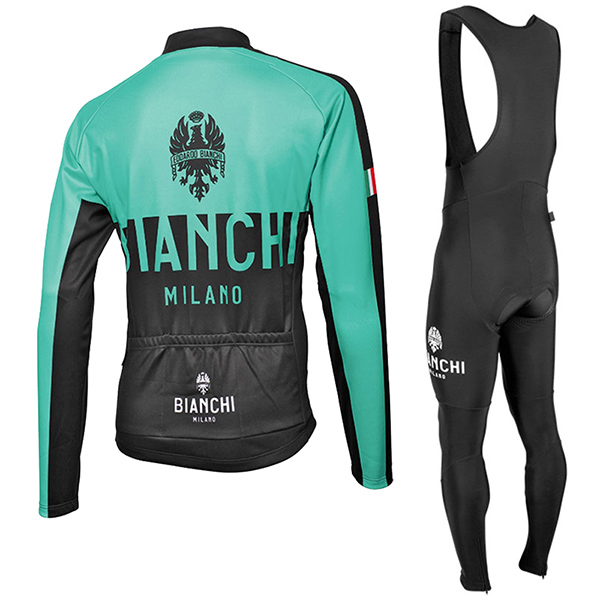 2017 Maglia Bianchi Milano ML verde e nero