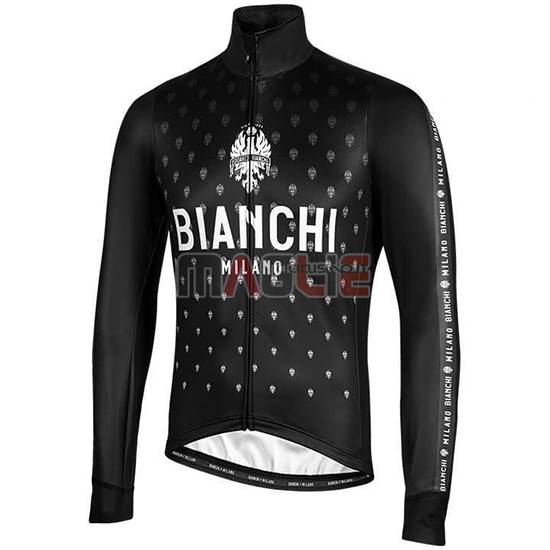 Maglia Bianchi Milano FT Manica Lunga 2019 Nero Bianco