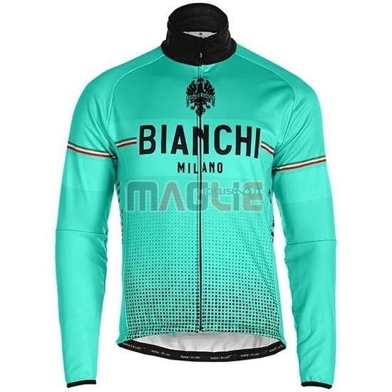 Maglia Bianchi Milano XD Manica Lunga 2019 Blu Grigio