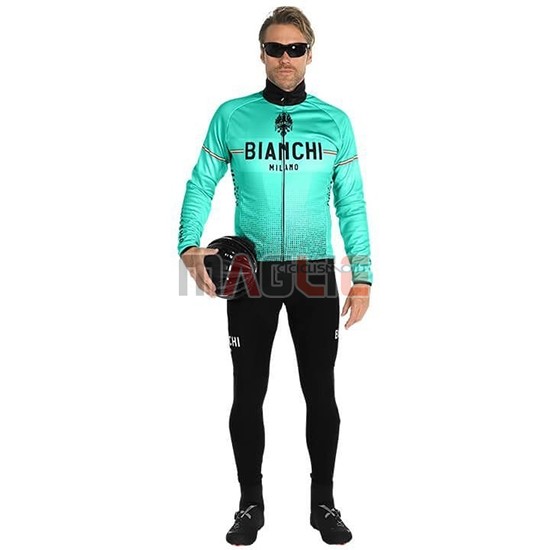 Maglia Bianchi Milano XD Manica Lunga 2019 Blu Grigio