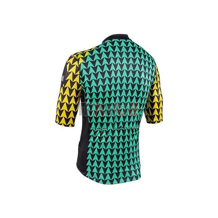 Maglia Bianchi Manica Corta 2020 Nero Blu Giallo