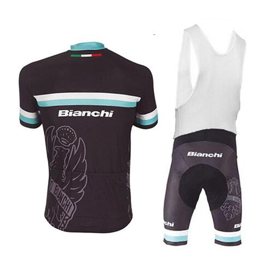 Maglia Bianchi Manica Corta 2017 bianco e azzurro