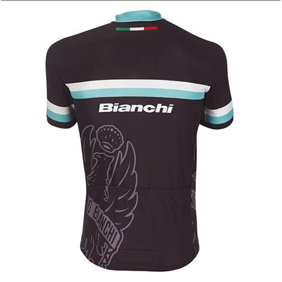 Maglia Bianchi Manica Corta 2017 bianco e azzurro