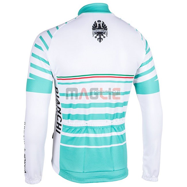 Maglia Bianchi Milano Nalles Manica Lunga Azzurro Bianco