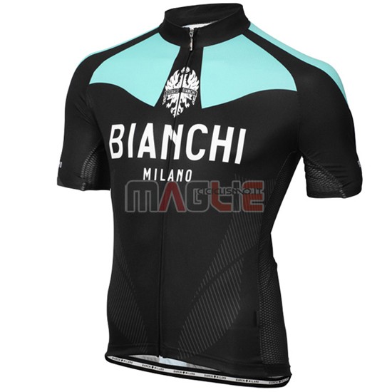 Maglia Bianchi manica corta 2016 azzurro e giallo