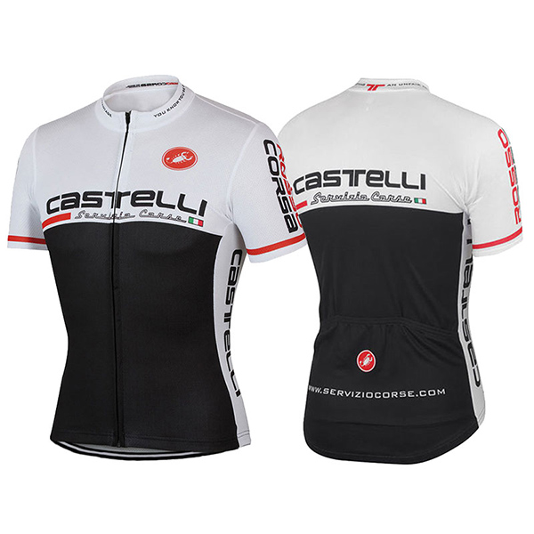 2017 Maglia Castelli bianco e nero