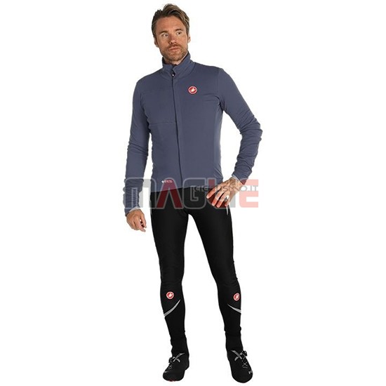 Maglia Castelli DE Manica Lunga 2019 Grigio Rosso