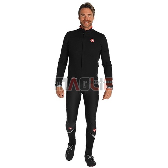 Maglia Castelli DE Manica Lunga 2019 Nero Rosso