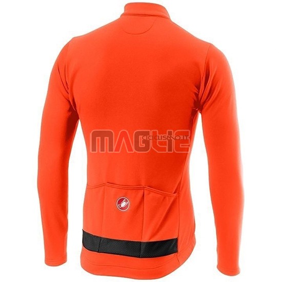 Maglia Castelli Puro 3 Manica Lunga 2019 Arancione Nero