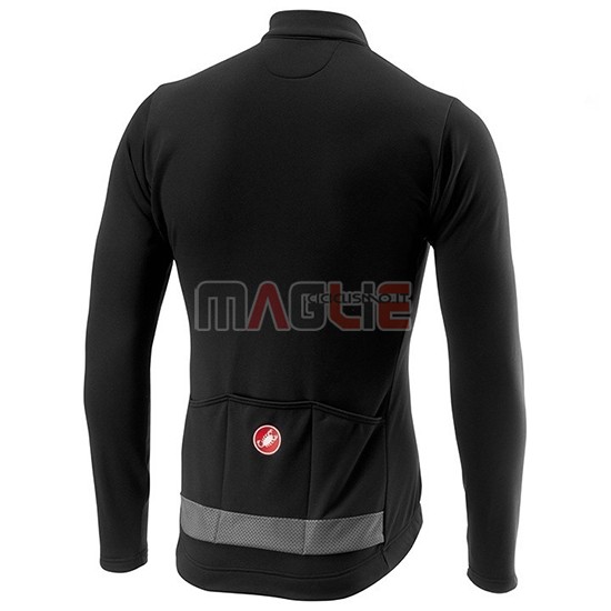 Maglia Castelli Puro 3 Manica Lunga 2019 Grigio Nero