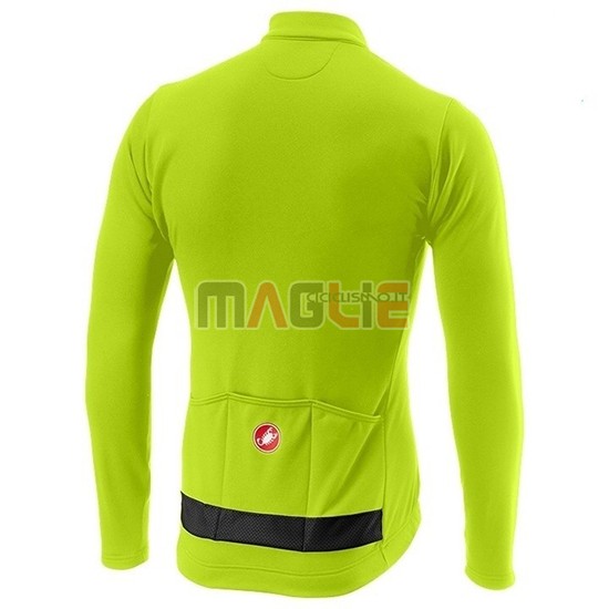Maglia Castelli Puro 3 Manica Lunga 2019 Verde Nero