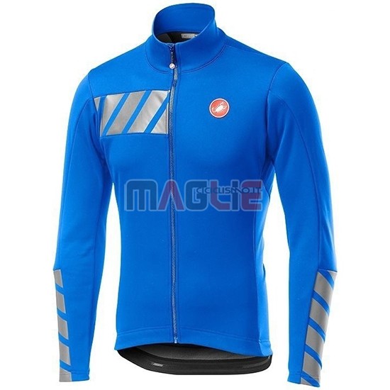 Maglia Castelli Raddoppia 2 Manica Lunga 2019 Blu Argentato