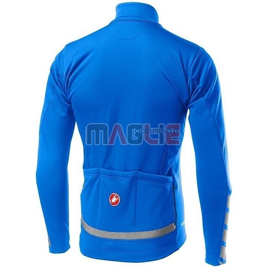 Maglia Castelli Raddoppia 2 Manica Lunga 2019 Blu Argentato