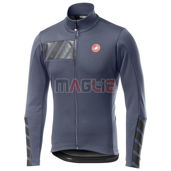 Maglia Castelli Raddoppia 2 Manica Lunga 2019 Grigio Argentato