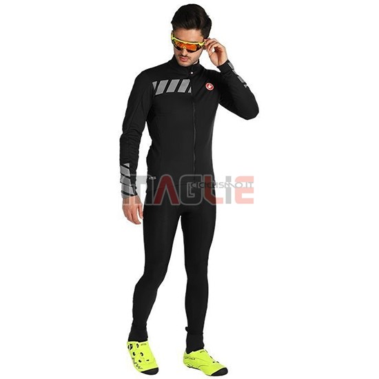 Maglia Castelli Raddoppia 2 Manica Lunga 2019 Nero Argentato