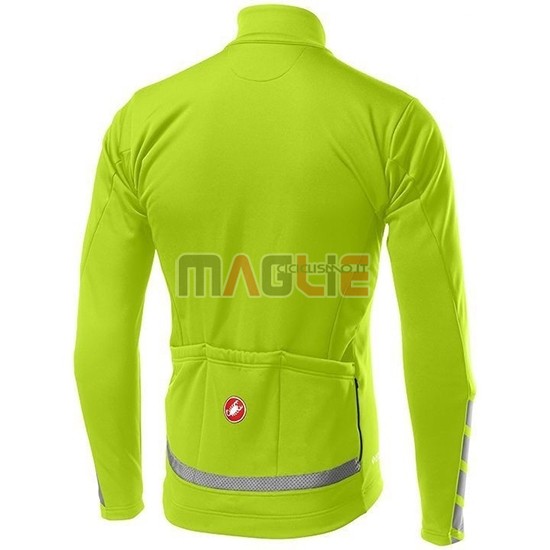 Maglia Castelli Raddoppia 2 Manica Lunga 2019 Verde Argentato