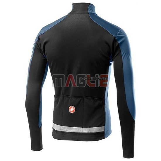 Maglia Castelli TRAS Manica Lunga 2019 Blu Arancione