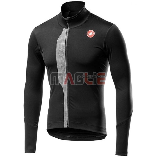 Maglia Castelli TRAS Manica Lunga 2019 Nero Argentato