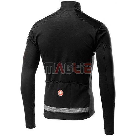 Maglia Castelli TRAS Manica Lunga 2019 Nero Argentato